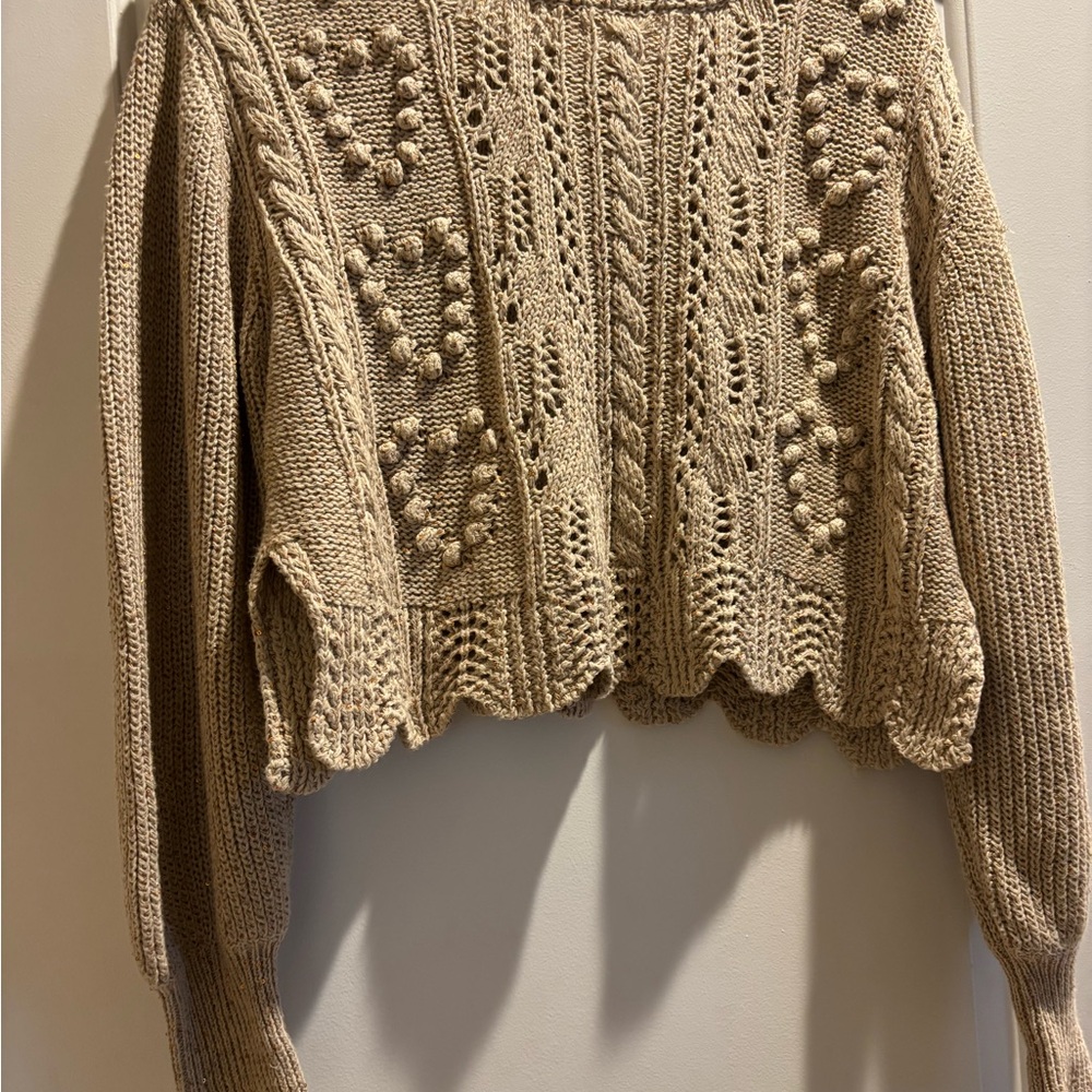 Loveshackfancy Beige Sequined Throughout Embroide… - image 4